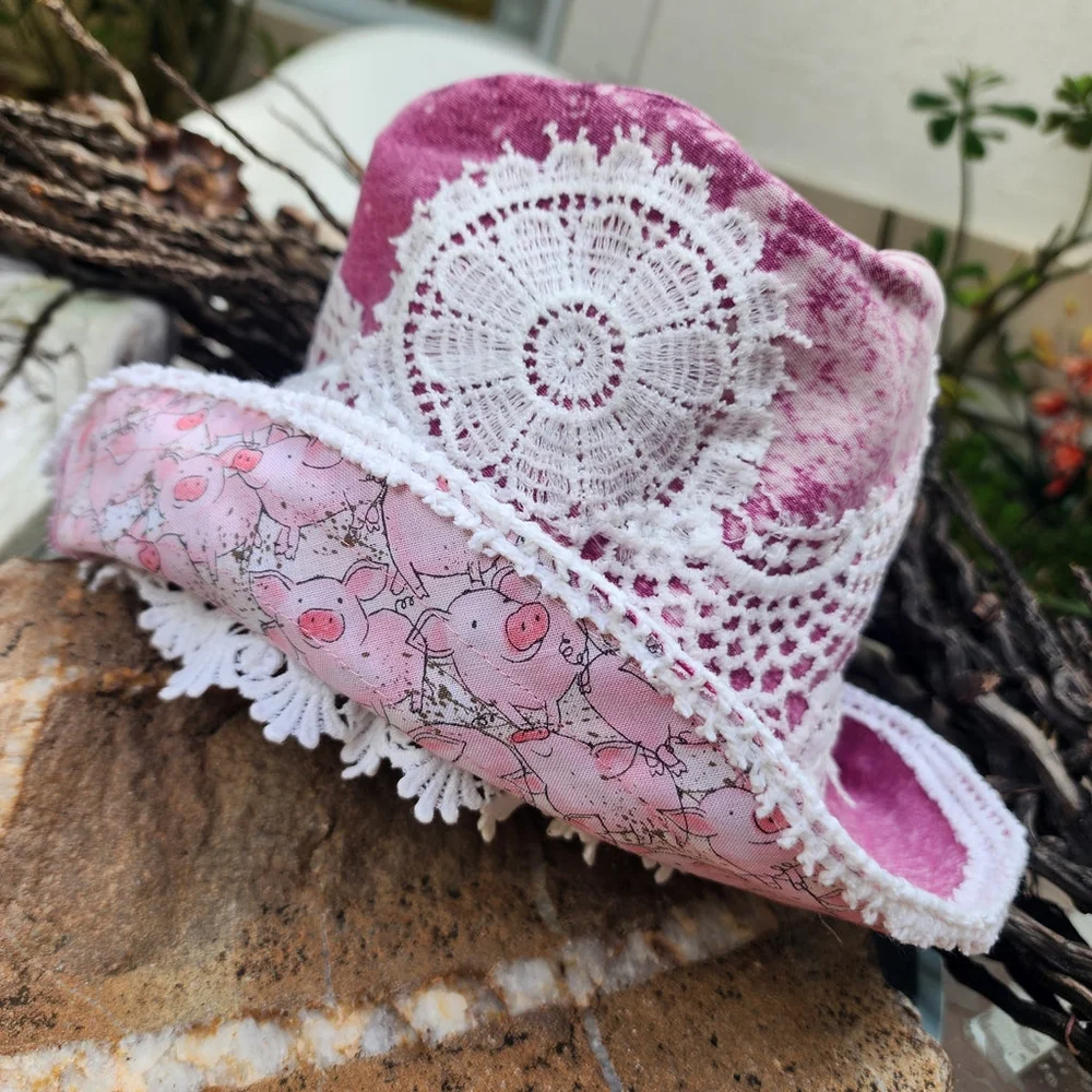 Designer Top Hat Concept Clothing Avngard Fashion Hand-stitched Patchwork - Picture 10 of 17